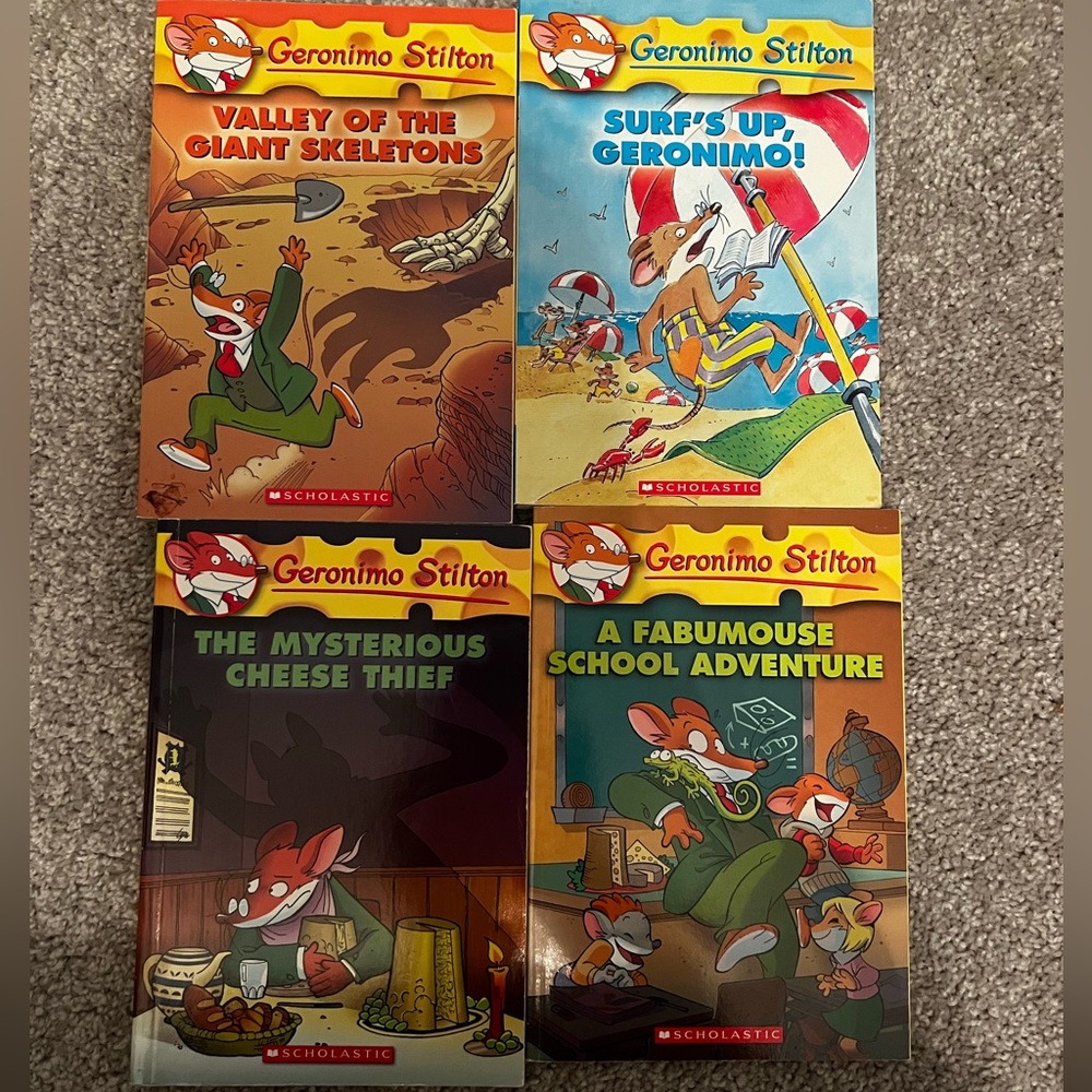 4 Geronimo Stilton books